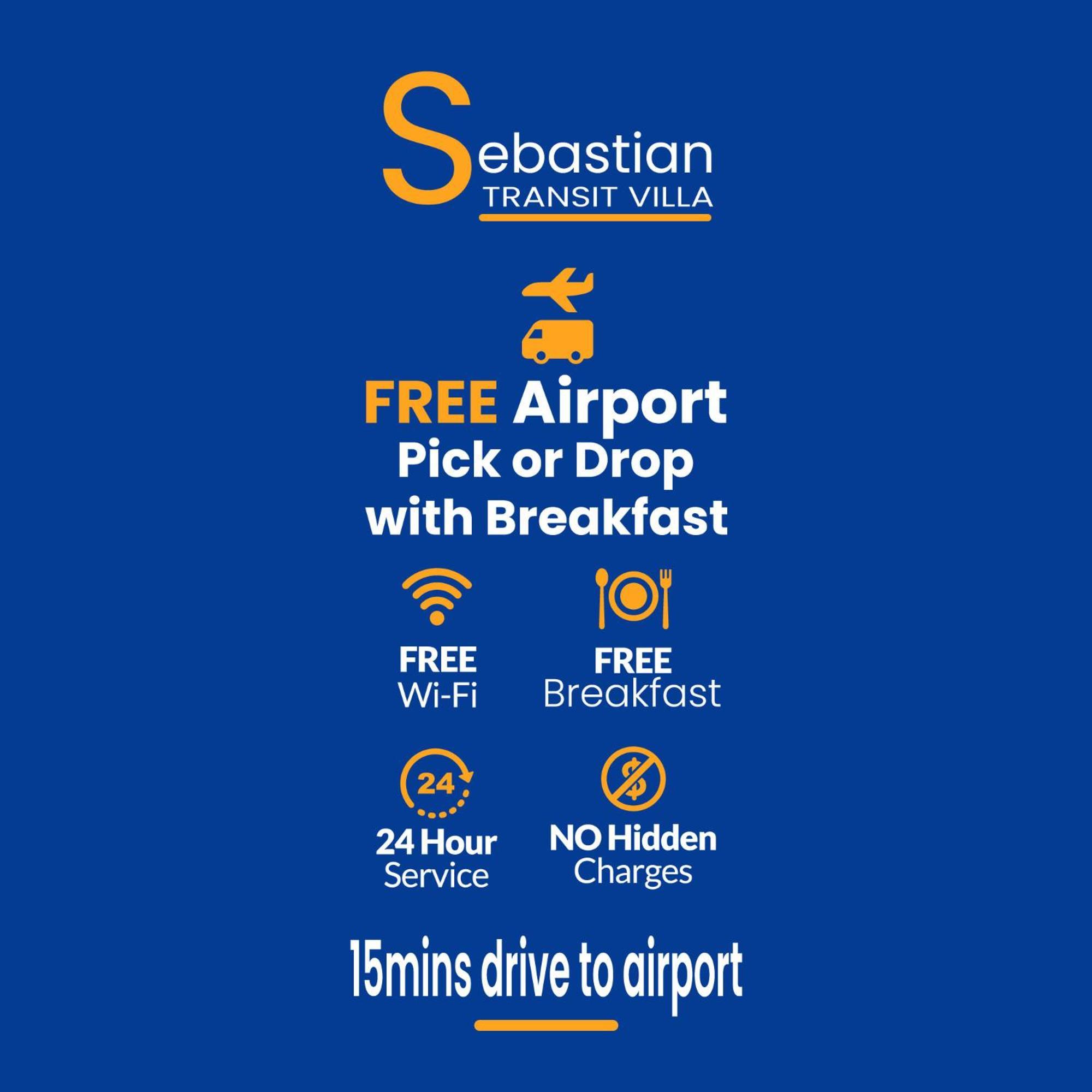 Sebastian Transit Villa With Free Shuttle Service To Airport Kotugoda Eksteriør billede